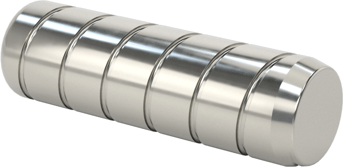 Spiral Şaftlı Havalandırmalı Çekilebilir Pim, 18-8 Paslanmaz Çelik, 3/8" Çap, 1-1/4" Uzunluk