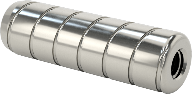 Spiral Şaftlı Havalandırmalı Çekilebilir Pim, 18-8 Paslanmaz Çelik, 3/8" Çap, 1-1/4" Uzunluk