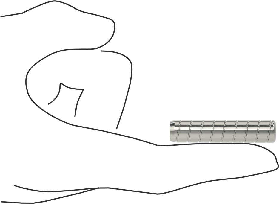 Spiral Şaftlı Havalandırmalı Çekilebilir Pim, 18-8 Paslanmaz Çelik, 3/8" Çap, 1-3/4" Uzunluk