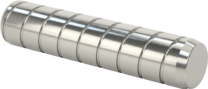 Spiral Şaftlı Havalandırmalı Çekilebilir Pim, 18-8 Paslanmaz Çelik, 3/8" Çap, 1-3/4" Uzunluk