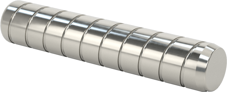 Spiral Şaftlı Havalandırmalı Çekilebilir Pim, 18-8 Paslanmaz Çelik, 3/8" Çap, 2" Uzunluk