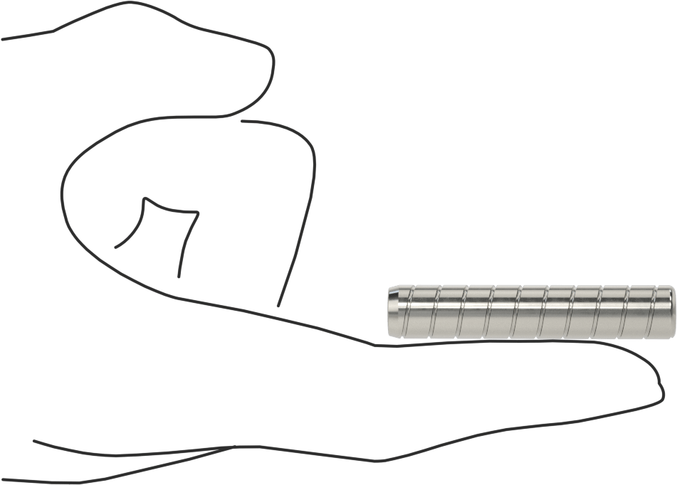 Spiral Şaftlı Havalandırmalı Çekilebilir Pim, 18-8 Paslanmaz Çelik, 3/8" Çap, 2" Uzunluk
