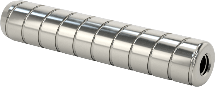Spiral Şaftlı Havalandırmalı Çekilebilir Pim, 18-8 Paslanmaz Çelik, 3/8" Çap, 2" Uzunluk