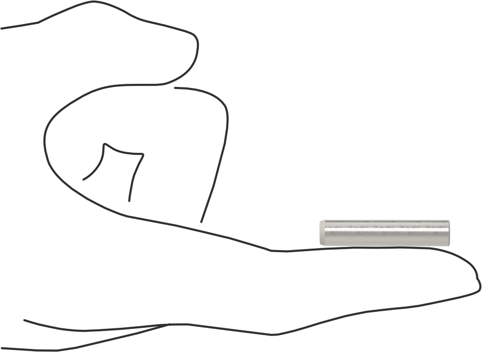 Düz Şaftlı Havalandırmalı Çekilebilir Pim, Yüksek Mukavemetli 4140 Alaşımlı Çelik, 1/4" Çap, 1-1/4" Uzunluk