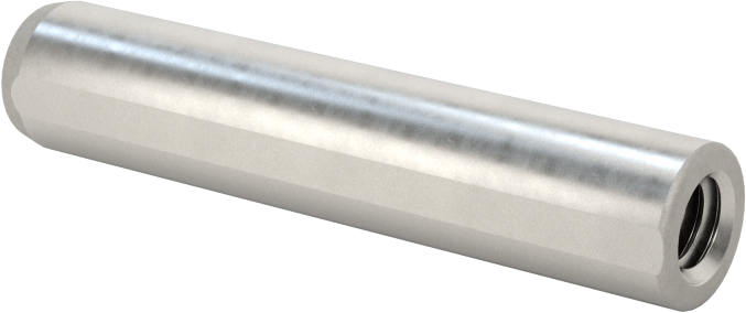 Düz Şaftlı Havalandırmalı Çekilebilir Pim, Yüksek Mukavemetli 4140 Alaşımlı Çelik, 1/4" Çap, 1-1/4" Uzunluk