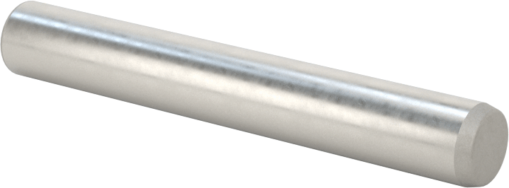Düz Şaftlı Havalandırmalı Çekilebilir Pim, Yüksek Mukavemetli 4140 Alaşımlı Çelik, 1/4" Çap, 1-3/4" Uzunluk