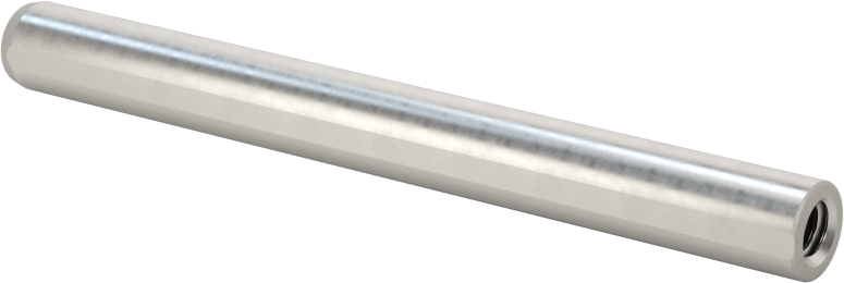 Düz Şaftlı Havalandırmalı Çekilebilir Pim, Yüksek Mukavemetli 4140 Alaşımlı Çelik, 1/4" Çap, 2-1/2" Uzunluk
