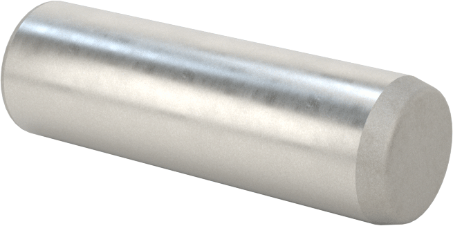 Düz Şaftlı Havalandırmalı Çekilebilir Pim, Yüksek Mukavemetli 4140 Alaşımlı Çelik, 5/16" Çap, 1" Uzunluk
