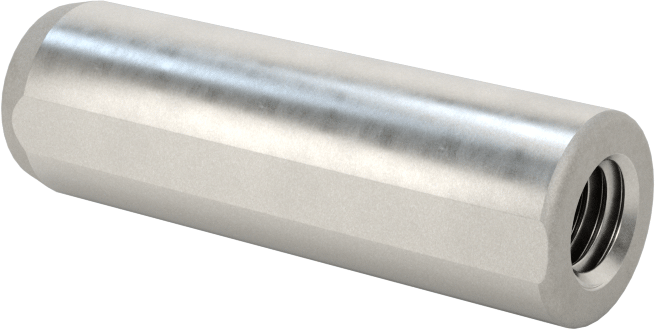 Düz Şaftlı Havalandırmalı Çekilebilir Pim, Yüksek Mukavemetli 4140 Alaşımlı Çelik, 5/16" Çap, 1" Uzunluk