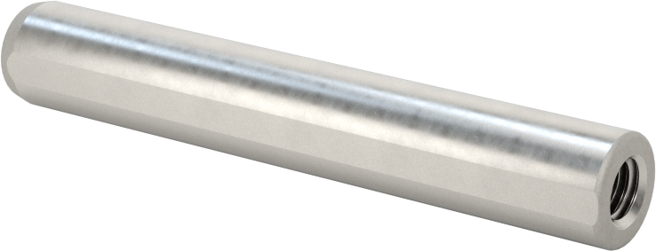 Düz Şaftlı Havalandırmalı Çekilebilir Pim, Yüksek Mukavemetli 4140 Alaşımlı Çelik, 5/16" Çap, 2" Uzunluk