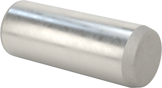 Düz Şaftlı Havalandırmalı Çekilebilir Pim, Yüksek Mukavemetli 4140 Alaşımlı Çelik, 3/8" Çap, 1" Uzunluk