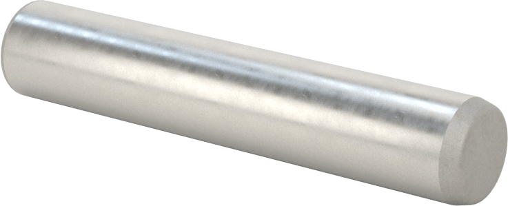 Düz Şaftlı Havalandırmalı Çekilebilir Pim, Yüksek Mukavemetli 4140 Alaşımlı Çelik, 3/8" Çap, 2" Uzunluk