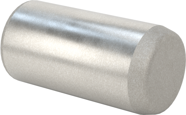 Düz Şaftlı Havalandırmalı Çekilebilir Pim, Yüksek Mukavemetli 4140 Alaşımlı Çelik, 1/2" Çap, 1" Uzunluk
