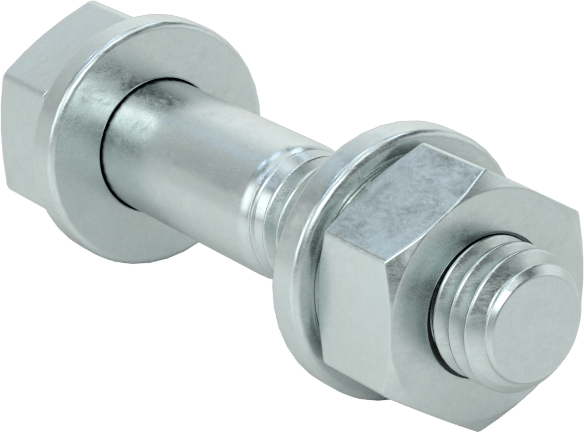 Sınıf 8.8 Çelik Altıgen Başlı Vidalar, Somunlar ve Pullar ile, Orta Mukavemet, M6 x 1 mm Diş, 30 mm Uzunluk