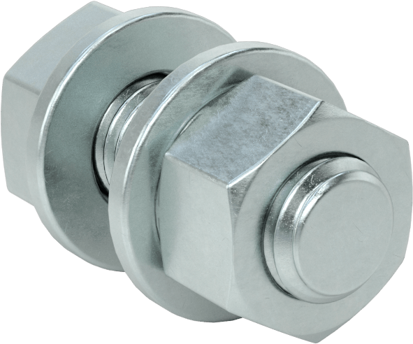Sınıf 8.8 Çelik Altıgen Başlı Vidalar, Somunlar ve Pullar ile, Orta Mukavemet, M12 x 1,75 mm Diş, 30 mm Uzunluk