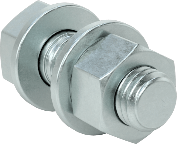 Sınıf 8.8 Çelik Altıgen Başlı Vidalar, Somunlar ve Pullar ile, Orta Mukavemet, M12 x 1,75 mm Diş, 35 mm Uzunluk
