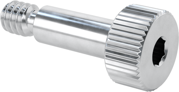 Alüminyum Omuzlu Vida, 1/8" Omuz Çapı, 5/16" Omuz Uzunluğu, 4-40 Diş