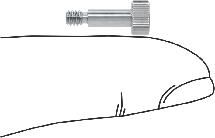 Alüminyum Omuzlu Vida, 1/8" Omuz Çapı, 5/16" Omuz Uzunluğu, 4-40 Diş