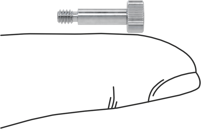 Alüminyum Omuzlu Vida, 1/8" Omuz Çapı, 3/8" Omuz Uzunluğu, 4-40 Diş