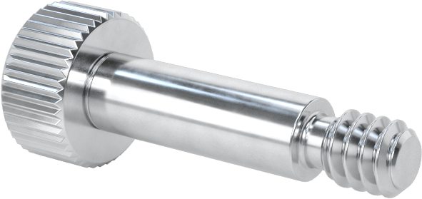 Alüminyum Omuzlu Vida, 1/8" Omuz Çapı, 3/8" Omuz Uzunluğu, 4-40 Diş