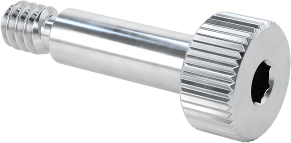 Alüminyum Omuzlu Vida, 1/8" Omuz Çapı, 3/8" Omuz Uzunluğu, 4-40 Diş