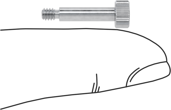 Alüminyum Omuzlu Vida, 1/8" Omuz Çapı, 1/2" Omuz Uzunluğu, 4-40 Diş