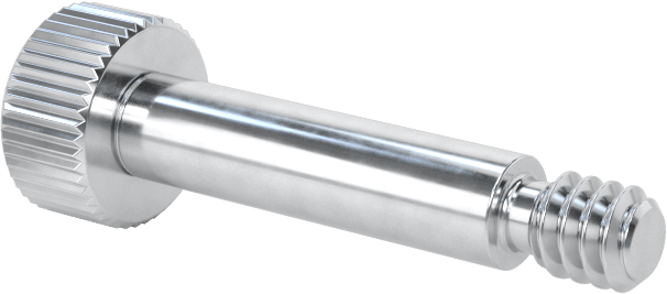 Alüminyum Omuzlu Vida, 1/8" Omuz Çapı, 1/2" Omuz Uzunluğu, 4-40 Diş