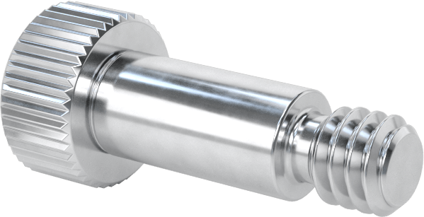 Alüminyum Omuzlu Vida, 3/16" Omuz Çapı, 3/8" Omuz Uzunluğu, 8-32 Diş