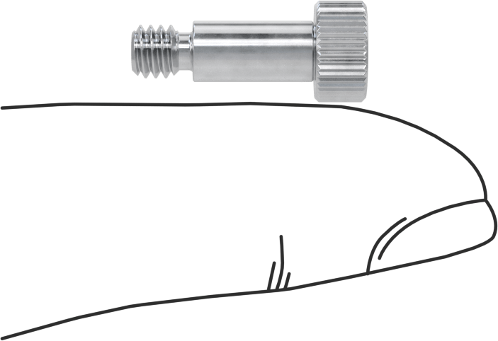 Alüminyum Omuzlu Vida, 3/16" Omuz Çapı, 3/8" Omuz Uzunluğu, 8-32 Diş