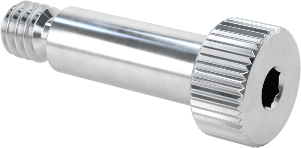 Alüminyum Omuzlu Vida, 3/16" Omuz Çapı, 1/2" Omuz Uzunluğu, 8-32 Diş