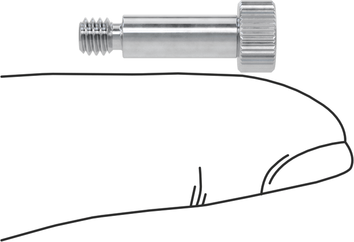 Alüminyum Omuzlu Vida, 3/16" Omuz Çapı, 1/2" Omuz Uzunluğu, 8-32 Diş