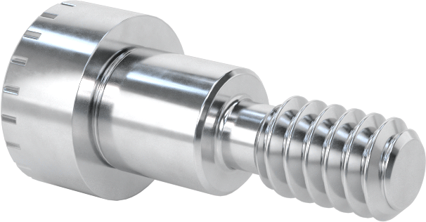 Alüminyum Omuzlu Vida, 1/4" Omuz Çapı, 1/4" Omuz Uzunluğu, 10-24 Diş