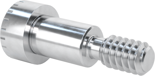 Alüminyum Omuzlu Vida, 1/4" Omuz Çapı, 3/8" Omuz Uzunluğu, 10-24 Diş