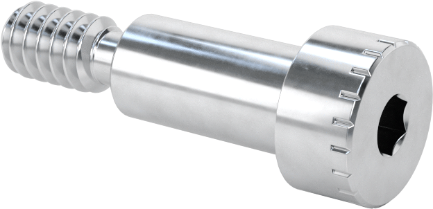 Alüminyum Omuzlu Vida, 1/4" Omuz Çapı, 1/2" Omuz Uzunluğu, 10-24 Diş