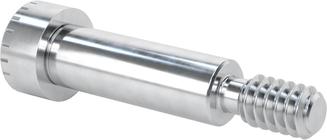 Alüminyum Omuzlu Vida, 1/4" Omuz Çapı, 3/4" Omuz Uzunluğu, 10-24 Diş