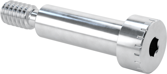 Alüminyum Omuzlu Vida, 1/4" Omuz Çapı, 3/4" Omuz Uzunluğu, 10-24 Diş