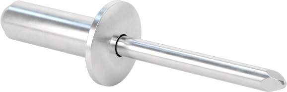 Alüminyum Mandrelli Alüminyum Kör Perçinler, Kubbeli Başlık, 1/8" Çap, 0,188“ - 0,25” Malzeme Kalınlığı için