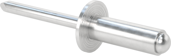 Alüminyum Mandrelli Alüminyum Kör Perçinler, Kubbeli Başlık, 1/8" Çap, 0,188“ - 0,25” Malzeme Kalınlığı için