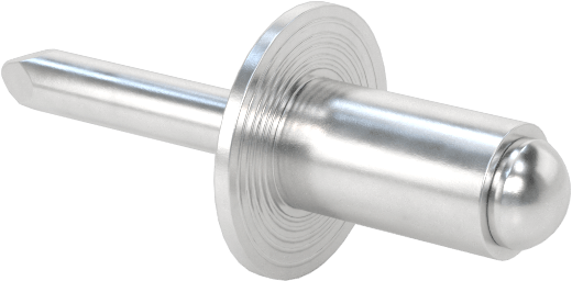 Alüminyum Mandrelli Alüminyum Kör Perçinler, Kubbeli Başlık, 5/32" Çap, 0,063“-0,125” Malzeme Kalınlığı için