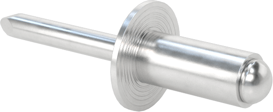 Alüminyum Mandrelli Alüminyum Kör Perçinler, Kubbeli Başlık, 5/32" Çap, 0,126“-0,187” Malzeme Kalınlığı için