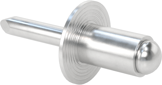 Alüminyum Mandrelli Alüminyum Kör Perçinler, Kubbeli Başlık, 3/16" Çap, 0,063“-0,125” Malzeme Kalınlığı için