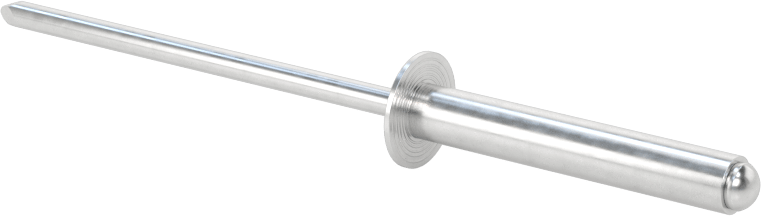 Alüminyum Mandrelli Alüminyum Kör Perçinler, Kubbeli Başlık, 3/16" Çap, 0,876“- 1” malzeme kalınlığı için