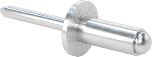 Alüminyum Mandrelli Alüminyum Kör Perçinler, Kubbeli Başlık, 3/32" Çap, 0,032“-0,125” Malzeme Kalınlığı için