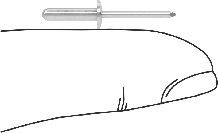 Alüminyum Mandrelli Alüminyum Kör Perçinler, Kubbeli Başlık, 3/32" Çap, 0,126“-0,25” Malzeme Kalınlığı için