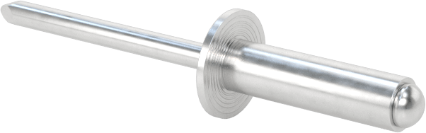 Alüminyum Mandrelli Alüminyum Kör Perçinler, Kubbeli Başlık, 1/8" Çap, 0,251“- 0,312” Malzeme Kalınlığı için