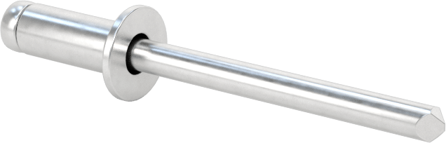 Alüminyum Mandrelli Alüminyum Kör Perçinler, Gömme Montaj, 5/32" Çap, 0,126“- 0,187” için Malzeme Kalınlığı