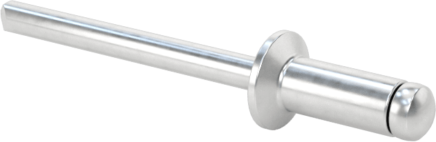 Alüminyum Mandrelli Alüminyum Kör Perçinler, Gömme Montaj, 5/32" Çap, 0,126“- 0,187” için Malzeme Kalınlığı