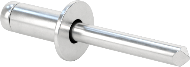 Alüminyum Mandrelli Alüminyum Kör Perçinler, Gömme Montaj, 1/4" Çap, 0,188“ - 0,25” Malzeme Kalınlığı için