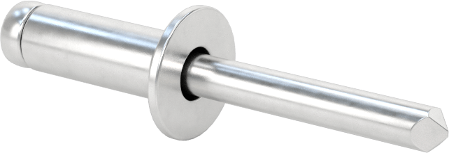 Alüminyum Mandrelli Alüminyum Kör Perçinler, Gömme Montaj, 1/4" Çap, 0,251“- 0,375” Malzeme Kalınlığı için