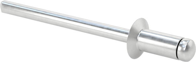 Alüminyum Mandrelli Alüminyum Kör Perçinler, Gömme Montaj, 1/8" Çap, 0,092“- 0,125” Malzeme Kalınlığı için